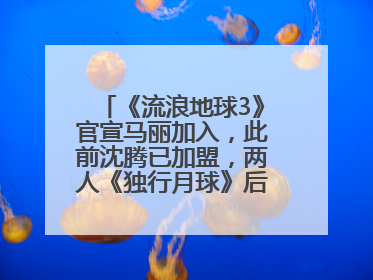 《流浪地球3》官宣马丽加入，此前沈腾已加盟，两人《独行月球》后再合作科幻电影