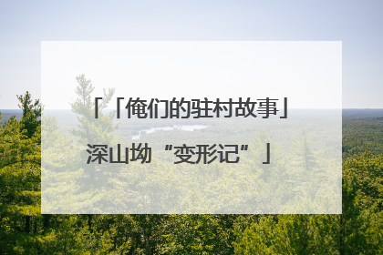 「俺们的驻村故事」深山坳“变形记”