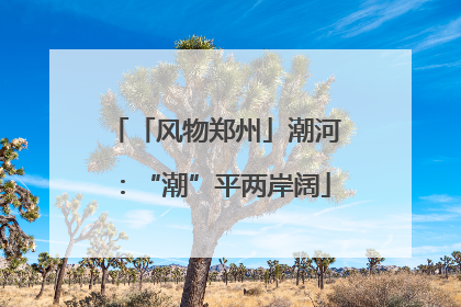 「风物郑州」潮河：“潮”平两岸阔