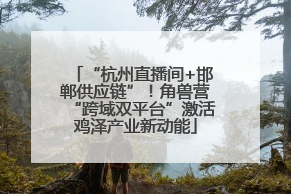 “杭州直播间+邯郸供应链”！角兽营“跨域双平台”激活鸡泽产业新动能