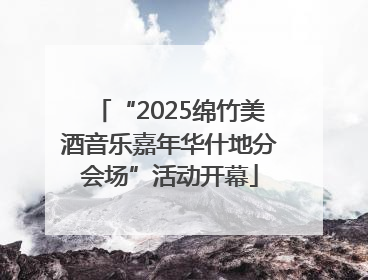 “2025绵竹美酒音乐嘉年华什地分会场”活动开幕