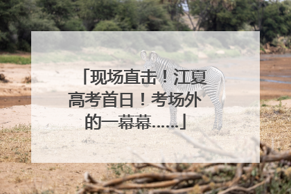 现场直击！江夏高考首日！考场外的一幕幕……
