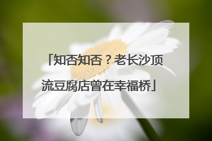 知否知否？老长沙顶流豆腐店曾在幸福桥