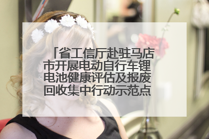 省工信厅赴驻马店市开展电动自行车锂电池健康评估及报废回收集中行动示范点建设调研指导