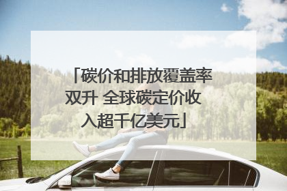 碳价和排放覆盖率双升 全球碳定价收入超千亿美元