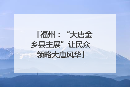 福州：“大唐金乡县主展”让民众领略大唐风华