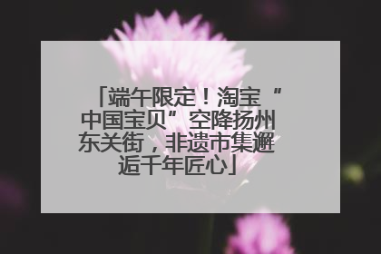 端午限定！淘宝“中国宝贝”空降扬州东关街，非遗市集邂逅千年匠心