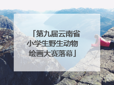 第九届云南省小学生野生动物绘画大赛落幕