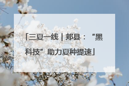 三夏一线｜郏县：“黑科技”助力夏种提速