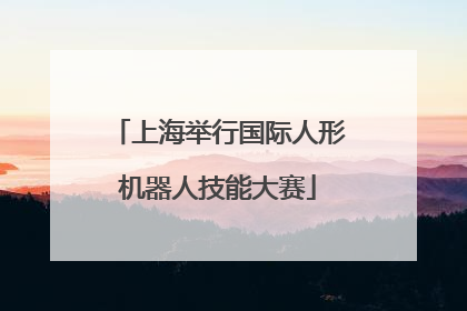 上海举行国际人形机器人技能大赛