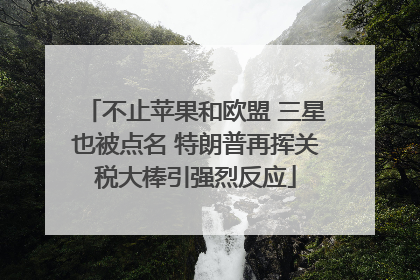 不止苹果和欧盟 三星也被点名 特朗普再挥关税大棒引强烈反应