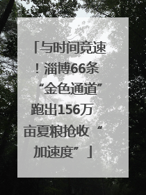 与时间竞速！淄博66条“金色通道”跑出156万亩夏粮抢收“加速度”