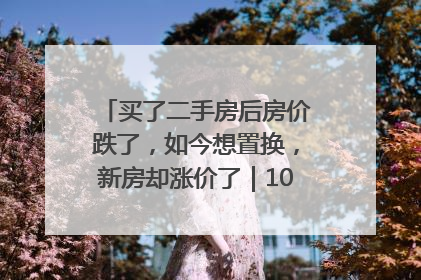 买了二手房后房价跌了，如今想置换，新房却涨价了｜100个买房故事
