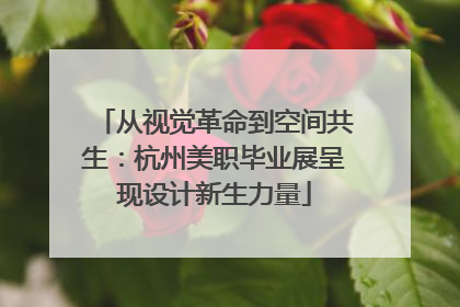 从视觉革命到空间共生：杭州美职毕业展呈现设计新生力量