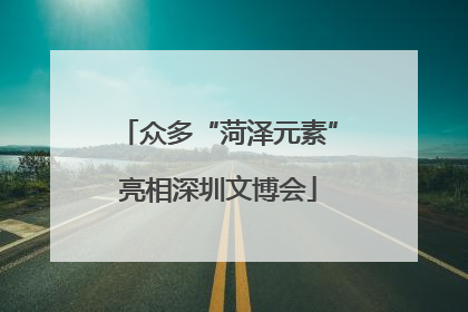 众多“菏泽元素”亮相深圳文博会