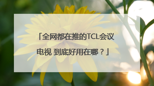 全网都在推的TCL会议电视 到底好用在哪？