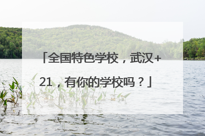 全国特色学校，武汉+21，有你的学校吗？