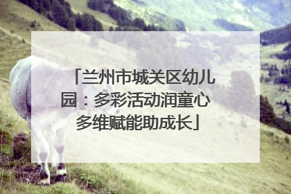 兰州市城关区幼儿园：多彩活动润童心 多维赋能助成长