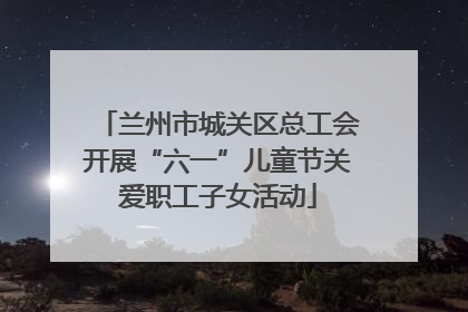 兰州市城关区总工会开展“六一”儿童节关爱职工子女活动