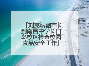 刘克斌副市长到南昌中学长白岛校区检查校园食品安全工作