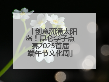 创意潮涌太阳岛！昆仑学子点亮2025首届端午节文化周