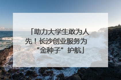 助力大学生敢为人先！长沙创业服务为“金种子”护航