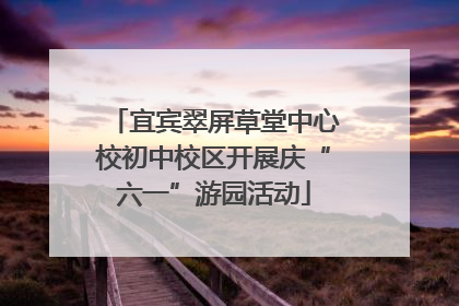 宜宾翠屏草堂中心校初中校区开展庆“六一”游园活动
