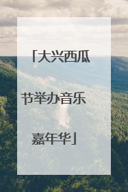 大兴西瓜节举办音乐嘉年华