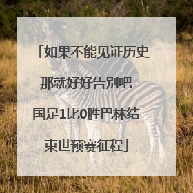 如果不能见证历史 那就好好告别吧 国足1比0胜巴林结束世预赛征程