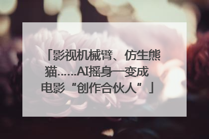 影视机械臂、仿生熊猫……AI摇身一变成电影“创作合伙人”