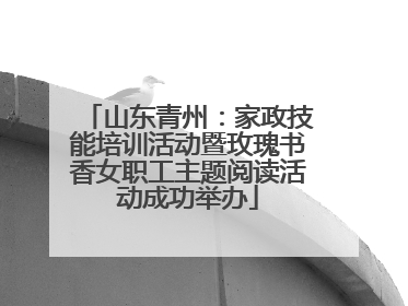 山东青州：家政技能培训活动暨玫瑰书香女职工主题阅读活动成功举办