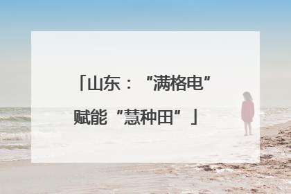 山东：“满格电”赋能“慧种田”