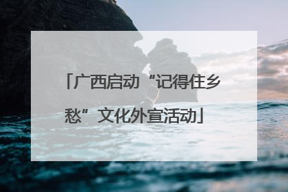 广西启动“记得住乡愁”文化外宣活动