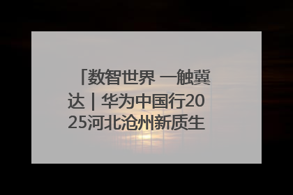 数智世界 一触冀达｜华为中国行2025河北沧州新质生产力峰会成功举办