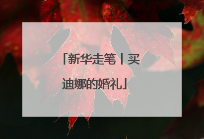 新华走笔丨买迪娜的婚礼