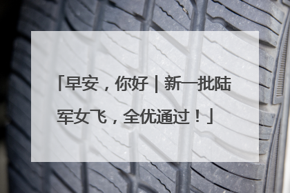 早安，你好｜新一批陆军女飞，全优通过！