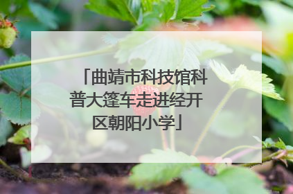 曲靖市科技馆科普大篷车走进经开区朝阳小学