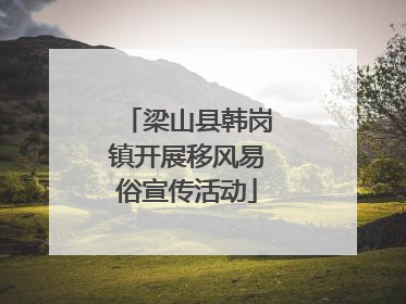 梁山县韩岗镇开展移风易俗宣传活动