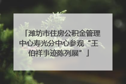 潍坊市住房公积金管理中心寿光分中心参观“王伯祥事迹陈列展”