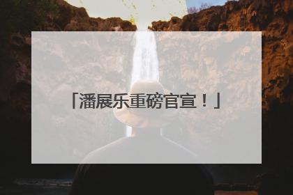 潘展乐重磅官宣！
