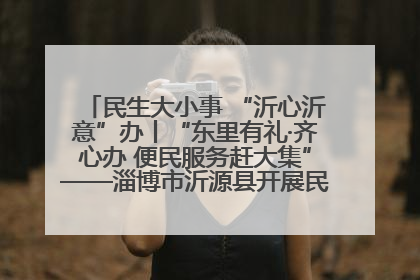 民生大小事 “沂心沂意”办丨“东里有礼·齐心办 便民服务赶大集”——淄博市沂源县开展民生政策宣传活动