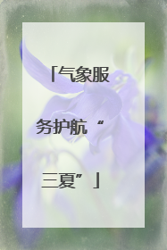 气象服务护航“三夏”