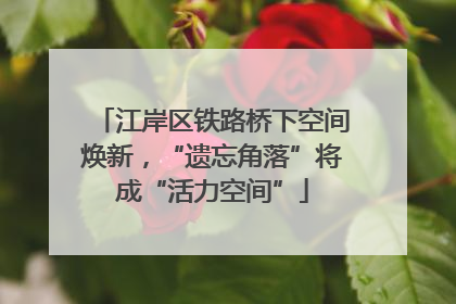 江岸区铁路桥下空间焕新，“遗忘角落”将成“活力空间”