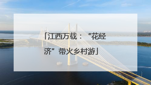 江西万载：“花经济”带火乡村游