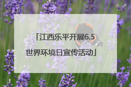 江西乐平开展6.5世界环境日宣传活动