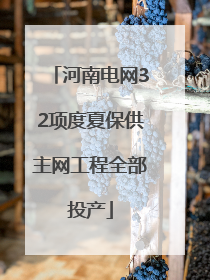 河南电网32项度夏保供主网工程全部投产