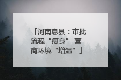 河南息县：审批流程“瘦身” 营商环境“增温”