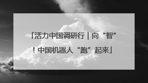 活力中国调研行｜向“智”！中国机器人“跑”起来