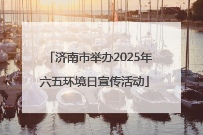 济南市举办2025年六五环境日宣传活动