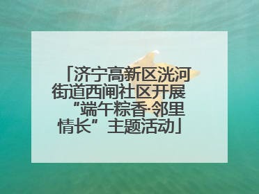济宁高新区洸河街道西闸社区开展“端午粽香·邻里情长”主题活动